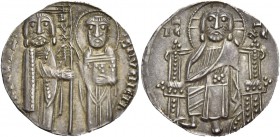 Jacopo Tiepolo doge XLIII, 1229-1249. Grosso, AR 2,16 g. •IA•TЄ•VPL’• – •SMVЄNЄTI• Tipo solito. CNI 6. Paolucci 1.
 q.Spl