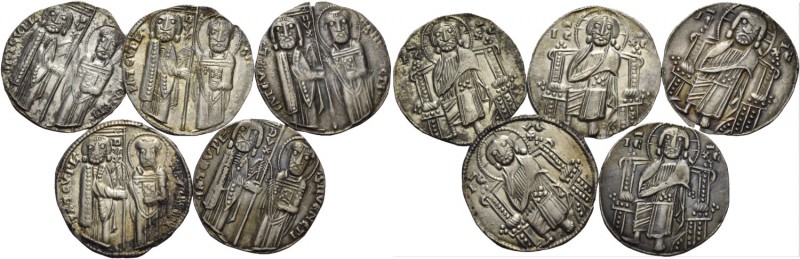 Jacopo Tiepolo doge XLIII, 1229-1249. Lotto di cinque monete. Grosso (5). CNI ma...