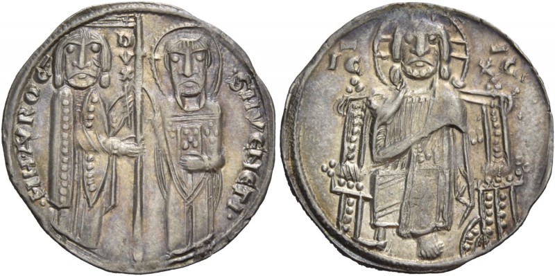 Marino Morosini doge XLIV, 1249-1253. Grosso, AR 2,15 g. •M•M[AV]ROC– - S•M•VЄNЄ...
