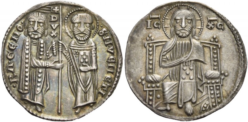 Ranieri Zeno doge XLV, 1253-1268. Grosso, AR 2,16 g. •RA•CЄNO• – SM•VЄNЄTI Tipo ...