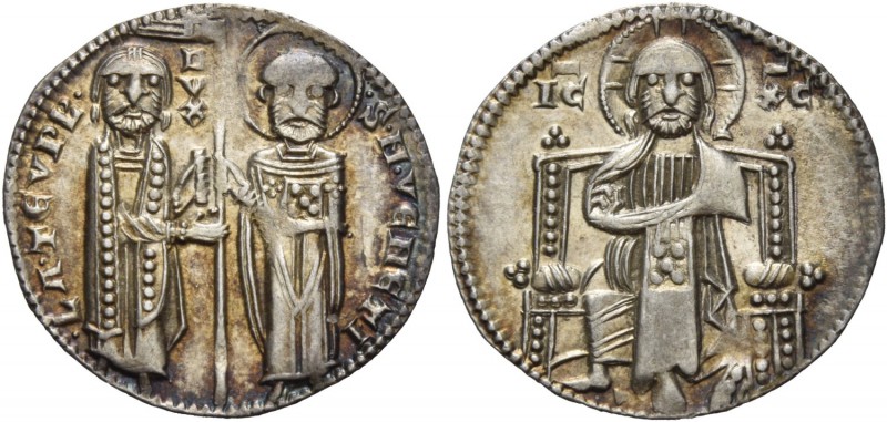 Lorenzo Tiepolo doge XLVI, 1268-1275. Grosso, AR 2,12 g. •LA•TЄVPL’• – •S•M•VЄNЄ...
