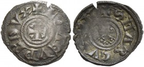 Lorenzo Tiepolo doge XLVI, 1268-1275. Bianco scodellato, Mist. 0,41 g. + LA TEVPL’ DVX Croce patente accantonata da cunei. Rv. + S MARCVS V N Busto fr...