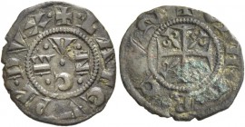 Lorenzo Tiepolo doge XLVI, 1268-1275. Quartarolo, Mist. 1,00 g. + LA TEVPL DVX Nel campo lettere V N C E disposte a croce. Rv. + S MARCVS Croce patent...
