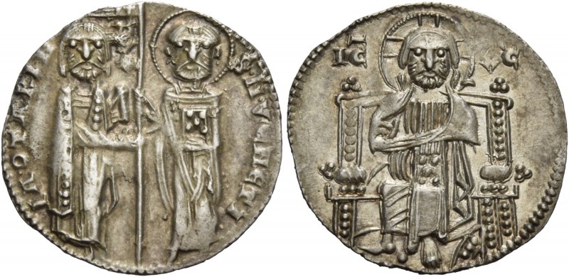 Jacopo Contarini doge XLVII, 1275-1280. Grosso, AR 2,17 g. •IA•9TARIN• – •S•M•VЄ...