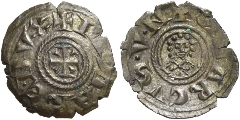 Jacopo Contarini doge XLVII, 1275-1280. Bianco scodellato, Mist. 0,48 g. + IA 9T...