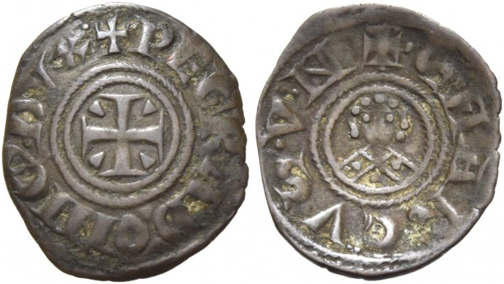 Pietro Gradenigo doge XLIX, 1289-1311. Bianco scodellato, Mist. 0,36 g. + PE GRA...