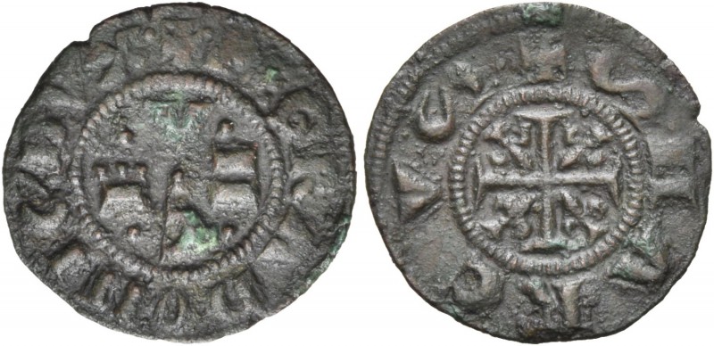 Pietro Gradenigo doge XLIX, 1289-1311. Quartarolo, Mist. 1,08 g. + PE GRADONIC’ ...