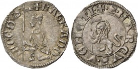 Bartolomeo Gradenigo doge LIII, 1339-1342. Soldino, AR 0,94 g. + BA GRADO – NICO DVX Il doge genuflesso a s., regge il vessillo con entrambe le mani. ...