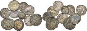 Giovanni Dolfin doge LVI, 1356-1361. Lotto di dieci monete. Soldino (7). CNI manca, 4, 4 var., 11, 13 var., 15. Paolucci 2. Denaro o piccolo scodellat...