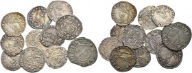 Lorenzo Celsi doge LVIII, 1361-1365. Lotto di undici monete. Soldino (10). CNI manca, 1, 2, 3, 4, 5, 6, 8, 8 var. Paolucci 2. Tornesello. CNI 29. Paol...