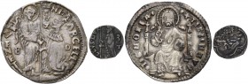 Nicolò Marcello doge LXIX, 1473-1474. Lotto di due monete. Marcello. CNI 2. Paolucci 2. Soldino. CNI 13. Paolucci 4.
 Da MB a BB