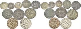 Pietro Loredan doge LXXXIV, 1567-1570. Lotto di dieci monete. Soldo (3). CNI 28, 31, 33. Paolucci 8, 9. Sesino. CNI 42. Paolucci 12. Quattrino (2). CN...