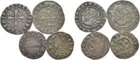 Sebastiano Venier doge LXXXVI, 1577-1578. Lotto di quattro monete. Sesino (2). CNI 67, 68. Paolucci 6. Quattrino. CNI 94. Paolucci7. Doppio bagattino....