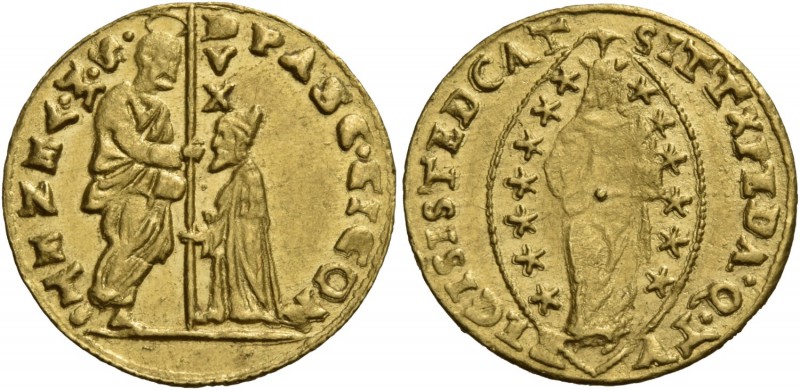 Pasquale Cicogna doge LXXXVIII, 1585-1595. Zecchino, AV 3,48 g. PASC CICON – S M...