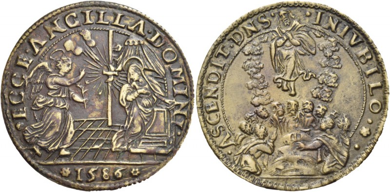 Pasquale Cicogna doge LXXXVIII, 1585-1595. Medaglia 1586 per la ricostruzione de...