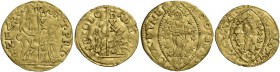 Antonio Priuli doge XCIV, 1618-1623. Lotto di due monete. Mezzo zecchino. CNI 133. Paolucci 4. Friedberg 1292. Quarto di zecchino. CNI –. Paolucci 5. ...