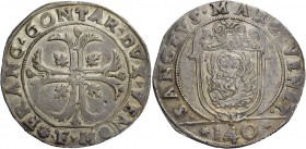 Francesco Contarini doge XCV, 1623-1624. Scudo della croce, AR 31,61 g. FANC CONTAR DVX VEN Croce ornata e fogliata, accantonata da quattro foglie di ...
