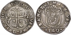 Francesco Erizzo doge XCVIII, 1631-1646. Scudo della croce, AR 31,45 g. FRANC ERIZZO DVX VEN Croce ornata e fogliata, accantonata da quattro foglie di...