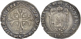 Francesco Erizzo doge XCVIII, 1631-1646. Ottavo di scudo della croce, AR 3,84 g. FRANC ERIZZO DVX VEN Croce ornata e fogliata, accantonata da quattro ...