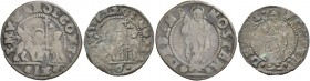 Carlo Contarini doge C, 1655-1656. Lotto di due monete. Soldo. CNI 32. Paolucci 14. Bezzo da 6 bagattini. CNI 40. Paolucci 15.
 Mediamente q.BB