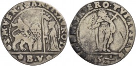 Giovanni Pesaro doge CIII, 1658-1659. Ottavo di ducato da 15 soldi e mezzo, AR 2,90 g. S M VEN IOAN PISAVRO D Il Leone alato, a s., volto di fronte e ...