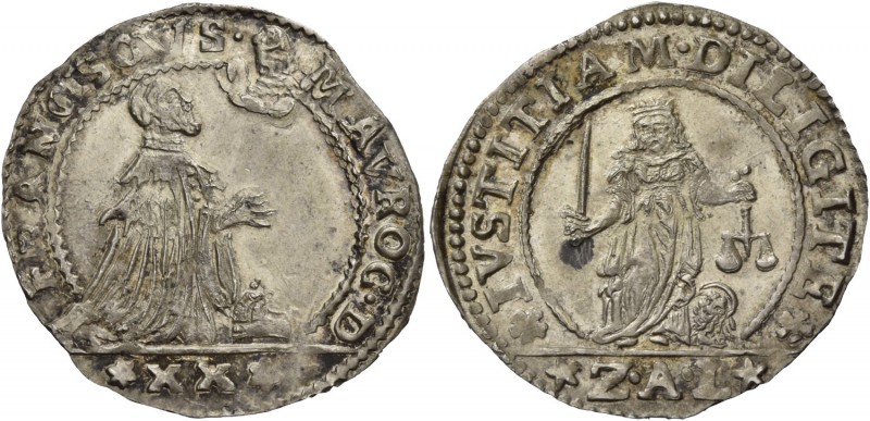 Francesco Morosini ”il Peloponnesiaco” doge CVIII, 1688-1694. Liretta, AR 3,65 g...