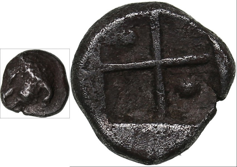 Cimmerian Bosporus, Panticapaeum (Pantikapaion) AR Hemiobol Circa 470-460 BC
0.2...