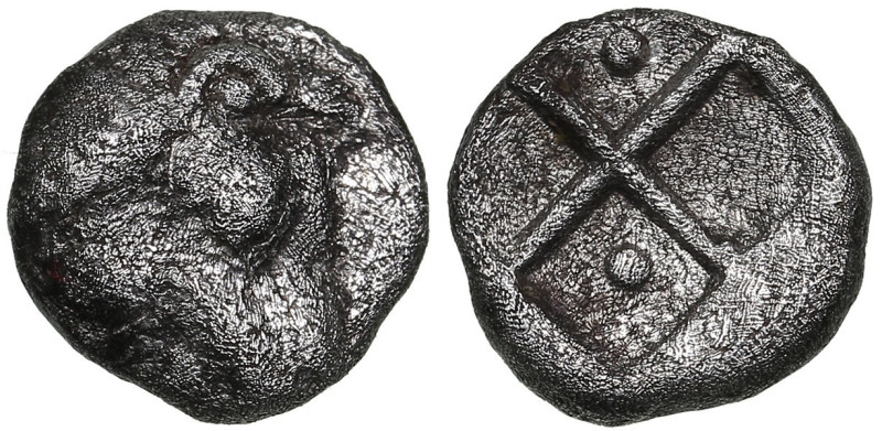 Cimmerian Bosporus, Panticapaeum (Pantikapaion) AR Hemiobol Circa 470-460 BC
0.2...