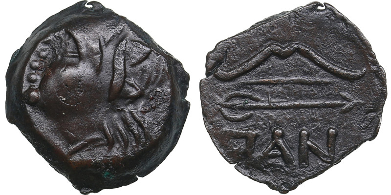 Cimmerian Bosporus, Panticapaeum (Pantikapaion) Æ Circa 304-250 BC.
2.85g. 16mm....