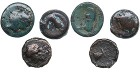 Greek Æ coins 14-17mm (3)
Various condition.
