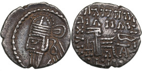 Parthian Kingdom AR Drachm - Osroes II (Circa AD 190-208)
3.31g. 20mm. VF/VF Bust left/ Archer seated right on throne.