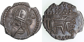 Parthian Kingdom, Ektabana AR Drachm - Vologases VI (AD 208-228)
3.64g. 20mm. AU/XF Bust left/ Archer seated right on throne.