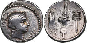 Roman Republic AR Denarius - C. Norbanus (83 BC)
3.90g. 18mm. VF/XF Cr. 357/1b, Syd. 739.