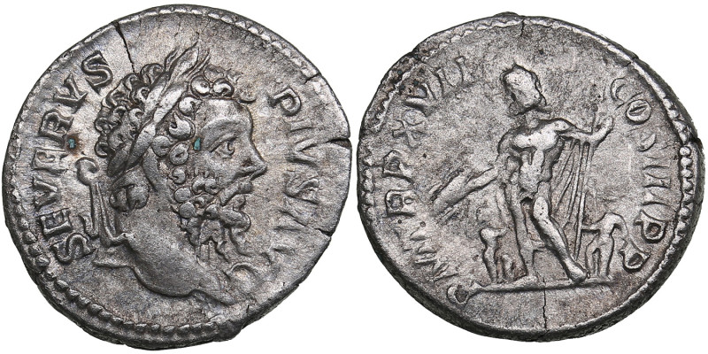 Roman Empire AR Denarius - Septimius Severus (AD 193-211)
2.78g. 19mm. VF/VF SEV...