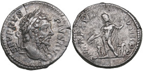 Roman Empire AR Denarius - Septimius Severus (AD 193-211)
2.78g. 19mm. VF/VF SEVERVS PIVS AVG/ P M TR P XIII COS III P P, Jupiter.