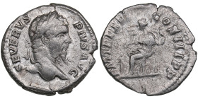 Roman Empire AR Denarius - Septimius Severus (AD 193-211)
2.93g. 19mm. VF/VF SEVERVS PIVS AVG/ P M TR P XI COS III PP Fortuna seated left.