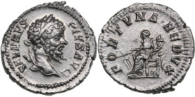 Roman Empire AR Denarius - Septimius Severus (AD 193-211)
3.45g. 20mm. AU/AU An attractive luminous specimen. SEVERVS PIVS AVG Laureate head of Septim...