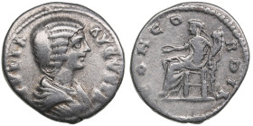Roman Empire AR Denarius - Julia Domna (wife of S. Severus) (AD 193-217)
3.33g. 19mm. VF/F