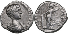 Roman Empire AR Denarius - Geta, as Caesar (AD 198-209)
2.65g. 17mm. F/F