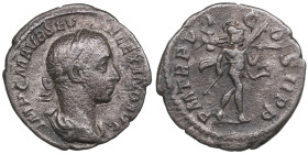 Roman Empire AR Denarius - Severus Alexander (AD 222-235)
2.11g. 19mm. VF/F