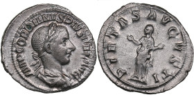 Roman Empire AR Denarius - Gordian III (AD 238-244)
2.78g. 21mm. UNC/UNC Magnificent lustrous specimen. Very beautiful coin. IMP GORDIANVS PIVS FEL AV...