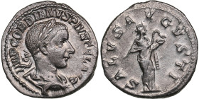 Roman Empire AR Denarius - Gordian III (AD 238-244)
3.50g. 19mm. UNC/UNC Magnificent lustrous specimen. Very beautiful coin. IMP GORDIANVS PIVS FEL AV...