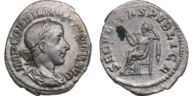 Roman Empire AR Denarius - Gordian III (AD 238-244)
1.71g. 20mm. AU/AU Very attractive lustrous speicmen. IMP GORDIANVS PIVS FEL AVG/ SECVRITAS PVBLIC...