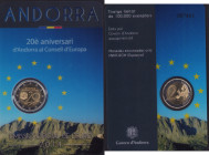 Andorra commemorative 2 Euro 2014
20th anniversary of Andorra at the Council of Europe.