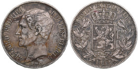 Belgium 5 Francs 1852 - Leopold I (1831-1865)
24.79g. VF+/VF+ 