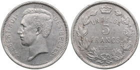Belgium 5 Francs 1933
13.96g. 31mm. VF/XF