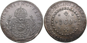 Brazil 960 Reis 1825
26.89g. XF/AU