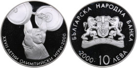 Bulgaria 10 Leva 2000 - XXVII Olympic Games 2000
23.26g. PROOF