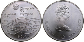 Canada 5 Dollars 1975 - Montreal XXI Olympiad 1976
24.52g. UNC/UNC