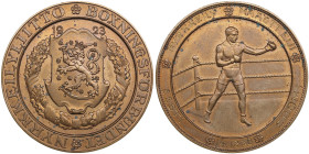Finland - Estonia Boxing medal 1930
25.24g. 40mm. UNC/UNC BOXINGSFÖRBUNDET NYRKKEILIITTO. 1923/ EESTI - SUOMI - 14.12.30. NYRKKEILY MAAOTTELU.